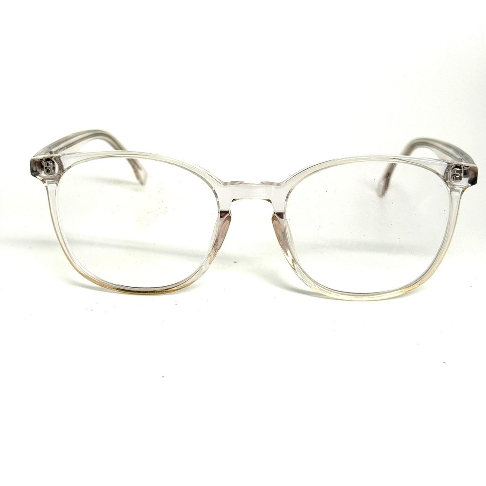 Firmoo Clear Acetate Eyeglasses Frames 51-20-145 C11 Transparent Round Square‎